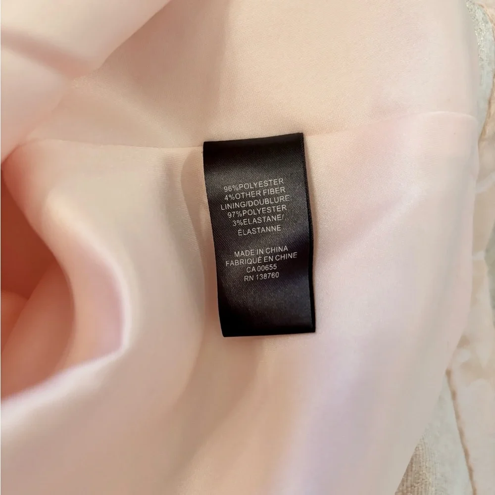 Light Pink Elegant Floral Textured Dress with pockets - Picture 12 of 12